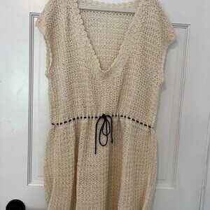 Cream Crochet Dress Size S/M/L
